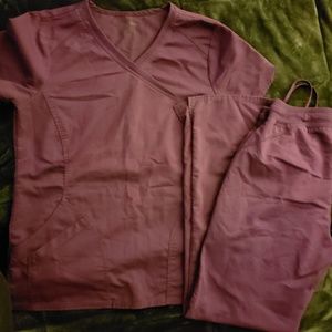Plumb colored scrubs size small